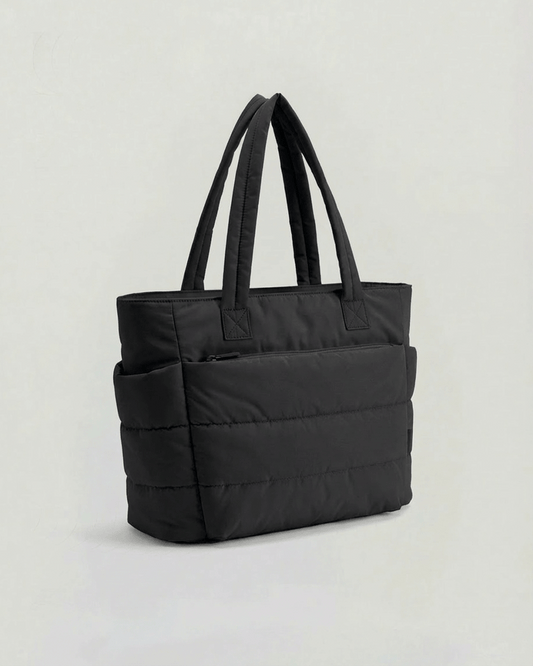 The Puffer Tote Bag | Black